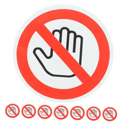 Gogogmee 8 Stück Teiliges Do Not Touch Aufkleber Selbstklebende Sicherheitswarnungen Widerstandsfähige Warnetiketten für Maschinen Industrie und Büro zur Unfallverhütung und Gogogmee 8 Stück Teiliges Do Not Touch Aufkleber Selbstklebende Sicherheitswarnungen Widerstandsfähige Warnetiketten für Maschinen Industrie und Büro zur Unfallverhütung und von Gogogmee