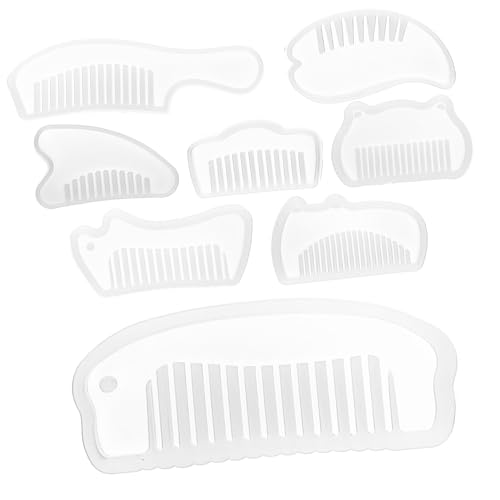 Gogogmee 8 Stück Teiliges Flexibles Silikon Epoxidharz Gießform für DIY Kreative Kämme Reißfest Leicht Entformbar Waschbar Langlebig für Individuelle Schmuckgestaltung und Bastelbedarf Gogogmee 8 Stück Teiliges Flexibles Silikon Epoxidharz Gießform für DIY Kreative Kämme Reißfest Leicht Entformbar Waschbar Langlebig für Individuelle Schmuckgestaltung und Bastelbedarf von Gogogmee