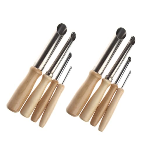 Gogogmee 8 Stück Teiliges Keramikwerkzeuge Rundloch stanzer Modellierwerkzeug für Skulptur DIY Keramikarbeiten mit Ergonomischem Griff Langlebig von Gogogmee
