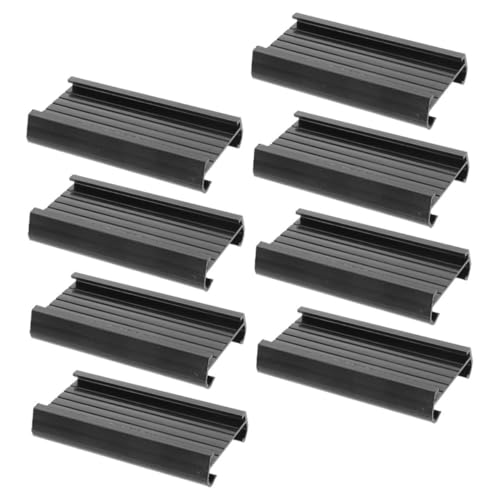 Gogogmee 8 Stück Teiliges PVC Etikettenhalter Wiederverwendbare Transparente Regaletiketten für Drahtregale Einfache Anbringung Vielseitig für Büro und Haushalt zur Übersichtlichen von Gogogmee