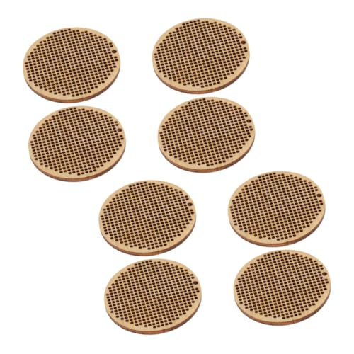 Gogogmee 8 Stück Teiliges Runde Holzanhänger Naturbelassen für Kreuzstich DIY Zubehör Blanko Holzchips mit Glatter Oberfläche als Lesezeichen Anhänger oder Handgefertigte Dekoration Gogogmee 8 Stück Teiliges Runde Holzanhänger Naturbelassen für Kreuzstich DIY Zubehör Blanko Holzchips mit Glatter Oberfläche als Lesezeichen Anhänger oder Handgefertigte Dekoration von Gogogmee