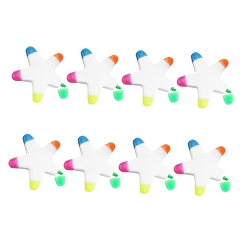 Gogogmee 8 Stück Teiliges Sternförmige Neon Textmarker mit Präziser Spitze Leuchtende Farben Kreative Marker für Notizen Zeichnungen Scrapbooking und Schulbedarf für Erwachsene Gogogmee 8 Stück Teiliges Sternförmige Neon Textmarker mit Präziser Spitze Leuchtende Farben Kreative Marker für Notizen Zeichnungen Scrapbooking und Schulbedarf für Erwachsene von Gogogmee