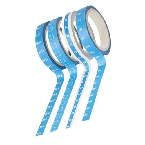 Gogogmee 8 Stück Teiliges Timeline Planungs Washi Tape Wiederverwendbares Masking Tape mit Wochen Tages und Stundenübersicht Blaue Zeitmanagement Klebebänder für Büro Schule und Gogogmee 8 Stück Teiliges Timeline Planungs Washi Tape Wiederverwendbares Masking Tape mit Wochen Tages und Stundenübersicht Blaue Zeitmanagement Klebebänder für Büro Schule und von Gogogmee