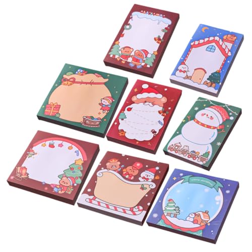 Gogogmee 8 Stück Teiliges Weihnachts Memo Kompakte Tragbare Notizzettel mit Niedlichen Selbstklebenden Haftnotizen Wiederablösbar und Praktisch für Schule Büro und Alltag Kreative Cartoon Gogogmee 8 Stück Teiliges Weihnachts Memo Kompakte Tragbare Notizzettel mit Niedlichen Selbstklebenden Haftnotizen Wiederablösbar und Praktisch für Schule Büro und Alltag Kreative Cartoon von Gogogmee