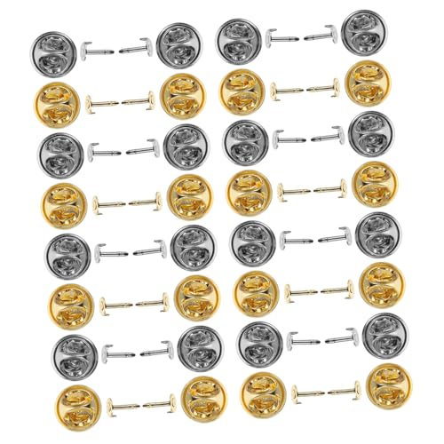 Gogogmee 80 Satz Teiliges Butterfly Clutch Pin Metallverschluss für Schmuck und Bastelarbeiten Gold und Silberfarbene Schmetterlingskupplungen Ersatz für Anstecknadeln Vielseitig für DIY Gogogmee 80 Satz Teiliges Butterfly Clutch Pin Metallverschluss für Schmuck und Bastelarbeiten Gold und Silberfarbene Schmetterlingskupplungen Ersatz für Anstecknadeln Vielseitig für DIY von Gogogmee