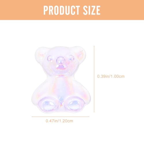 Gogogmee 80 Stück Teiliges Nagel deko Einzigartigen Cartoon bärchen aus Kunstharz Dreidimensionale DIY Nail Art Verzierungen Kreative Maniküre accessoires für Mädchen und Frauen von Gogogmee