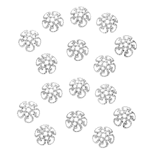 Gogogmee 800 Stück Metall Perlenkappen mit Filigranem Schneeflockenmotiv Robuste Retro Blumenperlenkappen für DIY Schmuckherstellung Vielseitig für Armbänder und Ohrringe von Gogogmee