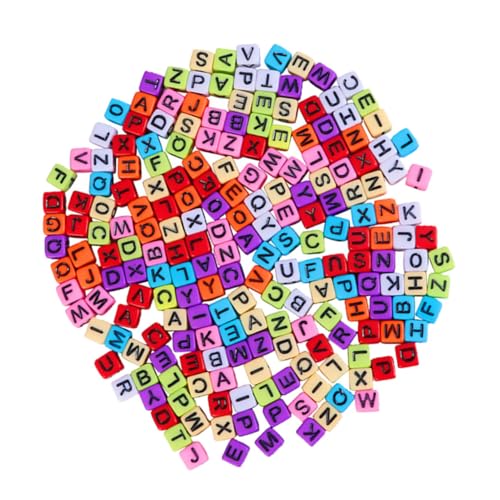 Gogogmee 800Stücke DIY Buchstabenperlen Quadratische Kunststoffe Perlen für Schmuckherstellung Bunten Designs für Armbänder und Gogogmee 800Stücke DIY Buchstabenperlen Quadratische Kunststoffe Perlen für Schmuckherstellung Bunten Designs für Armbänder und von Gogogmee