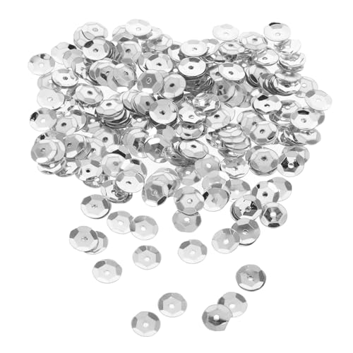 Gogogmee 800Stücke Runde Pailletten Silber Irideszent Glitzernde Lose Perlen mit Löchern für DIY Bastelarbeiten Kleidung und Dekorationen für Zuhause Gogogmee 800Stücke Runde Pailletten Silber Irideszent Glitzernde Lose Perlen mit Löchern für DIY Bastelarbeiten Kleidung und Dekorationen für Zuhause von Gogogmee
