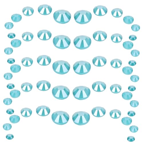 Gogogmee 820Stücke Strasssteine Verschiedenen Flache Rückseite Nagelsteine für Nailart Bastel Charms aus Sicherem Perfektes für DIY Fans von Gogogmee