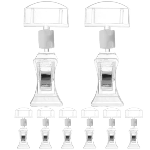 Gogogmee 8Stücke Drehbare Preiszeichenhalter aus Mehrzweckclips für Preisschilder Werbung und Namensschilder für Supermärkte Geschäfte und Ausstellungen Gogogmee 8Stücke Drehbare Preiszeichenhalter aus Mehrzweckclips für Preisschilder Werbung und Namensschilder für Supermärkte Geschäfte und Ausstellungen von Gogogmee