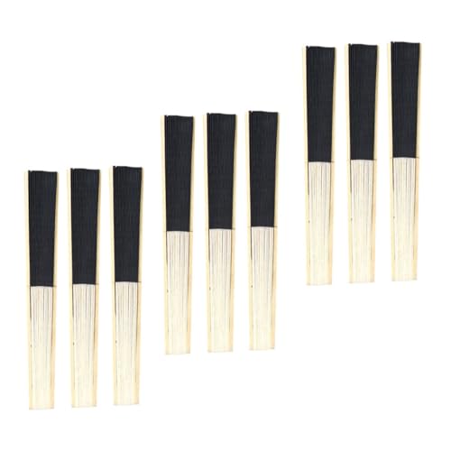 Gogogmee 9 Stück Teiliges DIY Faltpapier Fächer mit Schwarzem Bambusrahmen Kreative Blanko Zeichenfächer für Bemalen Faltbare Performance und Dekorationsfächer für Bühne Hochzeit und Gogogmee 9 Stück Teiliges DIY Faltpapier Fächer mit Schwarzem Bambusrahmen Kreative Blanko Zeichenfächer für Bemalen Faltbare Performance und Dekorationsfächer für Bühne Hochzeit und von Gogogmee