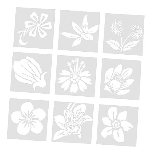 Gogogmee 9 Stück Teiliges DIY Zeichenschablonen für Handwerks und Bastelbedarf für Kreative Projekte Wandmalerei Spraymalerei und Mehr von Gogogmee