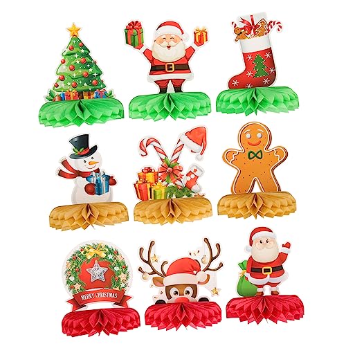 Gogogmee 9 Stück Teiliges Weihnachts Honigwaben Deko für Tischdekoration und Party Kreative Weihnachtsdeko für Festliche Stimmung und Unvergessliche Fotomomente Gogogmee 9 Stück Teiliges Weihnachts Honigwaben Deko für Tischdekoration und Party Kreative Weihnachtsdeko für Festliche Stimmung und Unvergessliche Fotomomente von Gogogmee
