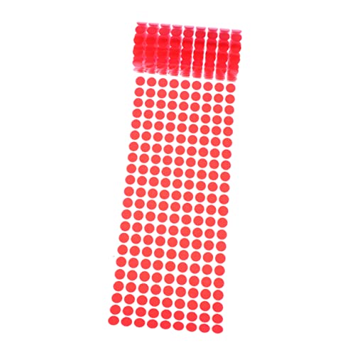 Gogogmee 900 Stück Selbstklebende Runde Klettpunkte Rot Hochwertige Klettband für DIY Projekte Wasserfest und Stark Haftend für Wand und Teppichbefestigung von Gogogmee
