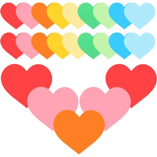 Gogogmee 90Stücke Herz Papierausschnitte für Bastelprojekte Bunte DIY Herz Dekorationen für Klassenzimmer und Pinnwände Lebendige Farben Einfache Handhabung Lehrmaterial Gogogmee 90Stücke Herz Papierausschnitte für Bastelprojekte Bunte DIY Herz Dekorationen für Klassenzimmer und Pinnwände Lebendige Farben Einfache Handhabung Lehrmaterial von Gogogmee