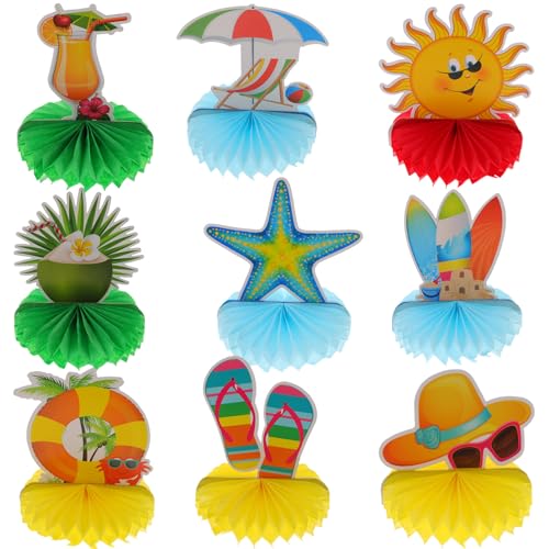 Gogogmee 9Stücke Teiliges Hawaii Waben Kreative Papier Honigwaben für Partys Wanddekoration Tischdeko Dekoration für Unvergessliche Gogogmee 9Stücke Teiliges Hawaii Waben Kreative Papier Honigwaben für Partys Wanddekoration Tischdeko Dekoration für Unvergessliche von Gogogmee