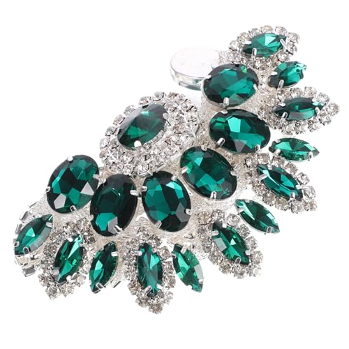 Gogogmee Ab Farbverlauf Strass Brosche mit Krappenfassung Dekorativer Aufnäher zum Aufnähen und Reparieren von Kleidung DIY Applikation für Jacken Röcke Haarschmuck Grün Silber Gogogmee Ab Farbverlauf Strass Brosche mit Krappenfassung Dekorativer Aufnäher zum Aufnähen und Reparieren von Kleidung DIY Applikation für Jacken Röcke Haarschmuck Grün Silber von Gogogmee