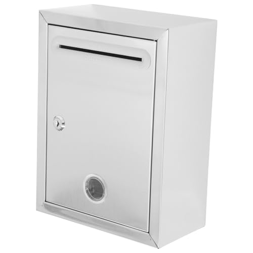 Gogogmee Abschließbare Edelstahl wandvorschlagsbox mit Schlitz Metall spendenbox Sichere Briefkasten Wahlurne für Büro und Zuhause Einfache Installation Robuste Aufbewahrungsbox Gogogmee Abschließbare Edelstahl wandvorschlagsbox mit Schlitz Metall spendenbox Sichere Briefkasten Wahlurne für Büro und Zuhause Einfache Installation Robuste Aufbewahrungsbox von Gogogmee