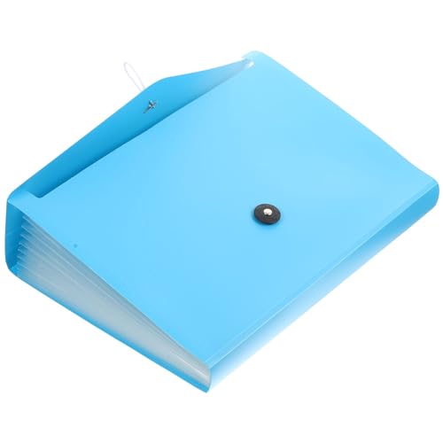 Gogogmee Accordion Datei Organizer für Papier Wasserdichter Aktenordner mit Fächern Praktische Dokumententasche für Büro Schule und Zuhause Himmelblau von Gogogmee