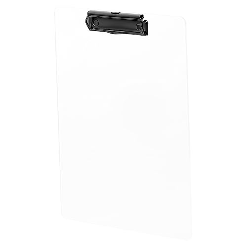 Gogogmee Acryl Klemmbrett Transparentes Clipboard für Schule und Büro Leicht und Handlich für Lehrer und Studenten mit Einfachem Design und Praktischer Anwendung von Gogogmee
