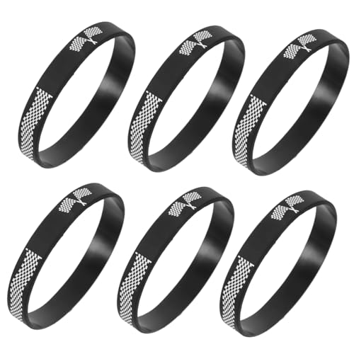 Gogogmee 12stücke Karierter Flaggen Silikon Armbänder Racing Theme Armbänder Für Sportevents Tragbare Fans Accessoires Dekorative Handgelenkband Für Mädchen Und Jungen von Gogogmee