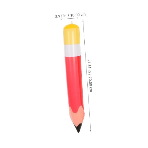Gogogmee Aufblasbarer Großer Bleistift Luftballon PVC Rot Realistische Schuldekoration für Klassenzimmer und Party Robuste PVC Deko für Back To School Feier Gogogmee Aufblasbarer Großer Bleistift Luftballon PVC Rot Realistische Schuldekoration für Klassenzimmer und Party Robuste PVC Deko für Back To School Feier von Gogogmee