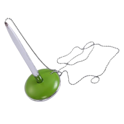 Gogogmee Bank Thekenstift mit Kette und Ergonomischem Design Reibungsloser Kugelschreiber für Unterschriften und Vielseitiger Schreibtisch Stift für Büro Bank und Hotel Empfang Grün Gogogmee Bank Thekenstift mit Kette und Ergonomischem Design Reibungsloser Kugelschreiber für Unterschriften und Vielseitiger Schreibtisch Stift für Büro Bank und Hotel Empfang Grün von Gogogmee