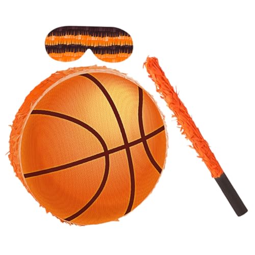 Gogogmee Basketball Pinata aus Stabilem Karton mit Klebeband Bunt Dekoriert Komplettset mit Stock und Augenbinde für Sport Geburtstagsfeiern Einfach Aufzuhängen Partydeko und Fotorequisite Gogogmee Basketball Pinata aus Stabilem Karton mit Klebeband Bunt Dekoriert Komplettset mit Stock und Augenbinde für Sport Geburtstagsfeiern Einfach Aufzuhängen Partydeko und Fotorequisite von Gogogmee