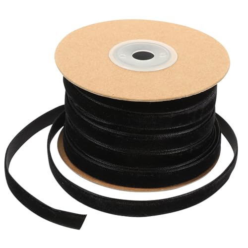 Gogogmee Breites Einseitiges Samtband in Schwarz Hochwertiges Geschenkband für DIY Bastelprojekte Schleifen Geschenkverpackung und Wohnkultur Langlebiges Glattes Dekoband Gogogmee Breites Einseitiges Samtband in Schwarz Hochwertiges Geschenkband für DIY Bastelprojekte Schleifen Geschenkverpackung und Wohnkultur Langlebiges Glattes Dekoband von Gogogmee