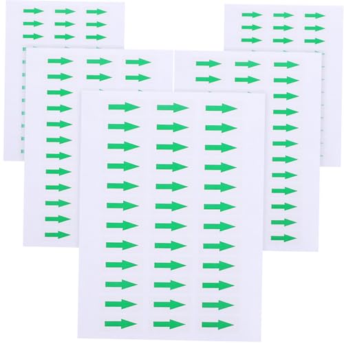 Gogogmee Bücher Grüne Pfeilaufkleber pro Buch Praktische Richtungspfeile Starke Haftung Selbstklebende Pfeilaufkleber für Industrie Lager Schule Büro Vielseitige Anwendung von Gogogmee