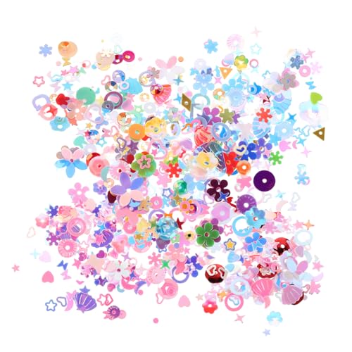 Gogogmee Bunte Lose Pailletten für DIY Bastelarbeiten Irisierende Glitzer Pailletten mit Einzigartigem Design zum Aufnähen Kleidung Haaraccessoires Nagelkunst und Partydekorationen Gogogmee Bunte Lose Pailletten für DIY Bastelarbeiten Irisierende Glitzer Pailletten mit Einzigartigem Design zum Aufnähen Kleidung Haaraccessoires Nagelkunst und Partydekorationen von Gogogmee