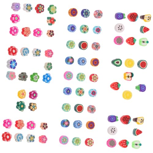 Gogogmee Bunte Polymer Clay Perlen DIY Schmuckherstellung Armband Ketten Perlen für Handgemachte Halsketten und Armbänder Kreative Bastelperlen von Gogogmee