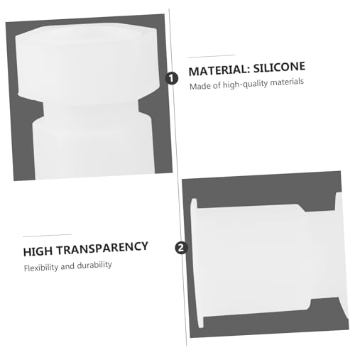 Gogogmee DIY Crystal Epoxy Silikonform Storage Box Gießform Weiß Sechskant Form Flexibel Langlebig Wiederverwendbar Für Handgefertigte Aufbewahrung Originelles Basteln von Gogogmee