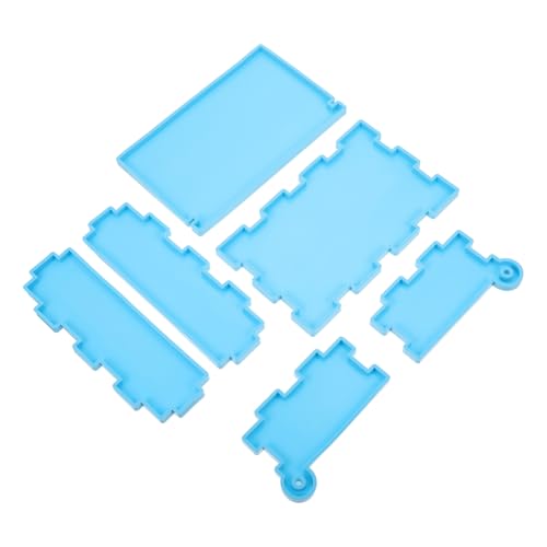 Gogogmee DIY Domino Aufbewahrungsbox Silikonform Epoxidharz Gießform für Schmuck und Bastelarbeiten Große Handgefertigte Boxform mit Glatter Oberfläche Langlebig und Einfach zu Entformen von Gogogmee
