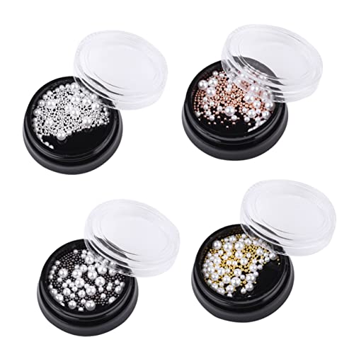 Gogogmee DIY Maniküre Perlen Nail Art Dekorationen mit Weißen Imitationsperlen und Silbernen Stahlkugeln Geeignet für Nageldesign Basteln und Kreative Nagelkunst für Damen und Mädchen Gogogmee DIY Maniküre Perlen Nail Art Dekorationen mit Weißen Imitationsperlen und Silbernen Stahlkugeln Geeignet für Nageldesign Basteln und Kreative Nagelkunst für Damen und Mädchen von Gogogmee