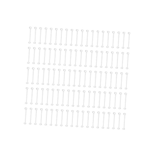 Gogogmee DIY Ohrring Zubehör Metall Verbindungsstäbe Weiß K für Schmuckherstellung und Reparatur Langlebige Einfache Ohrstecker Teile für Modische Damen Ohrringe von Gogogmee