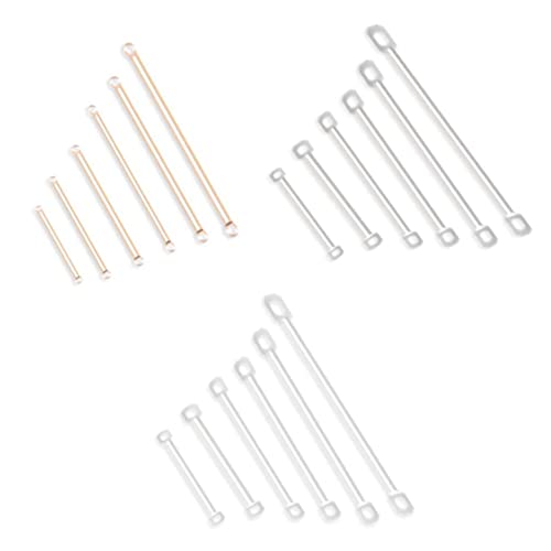 Gogogmee DIY Ohrstecker Zubehör Metall Verbindungsstäbe Weiß K Schmuckherstellung Ohrringe für Frauen Mode Accessoires Elegant und Langlebig von Gogogmee