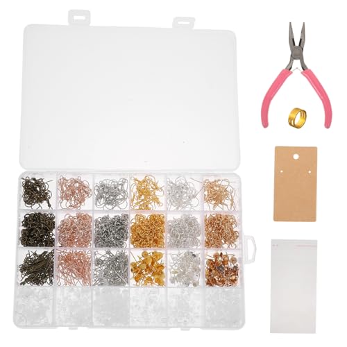 Gogogmee DIY Schmuckzubehör Ohrring Herstellungsset mit Ohrhaken Binderingen Pinzette und Display Karten Leichtes Tragbares Zubehör für Ohrringe Selber Machen für Anfänger und Gogogmee DIY Schmuckzubehör Ohrring Herstellungsset mit Ohrhaken Binderingen Pinzette und Display Karten Leichtes Tragbares Zubehör für Ohrringe Selber Machen für Anfänger und von Gogogmee