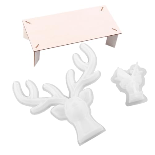 Gogogmee DIY Silikonform für Geweih Dekoration mit Holzständer Langlebige Antler Gießform für Resin Kunst und Handwerksprojekte Sicheres Kreatives Basteln für Erwachsene Gogogmee DIY Silikonform für Geweih Dekoration mit Holzständer Langlebige Antler Gießform für Resin Kunst und Handwerksprojekte Sicheres Kreatives Basteln für Erwachsene von Gogogmee