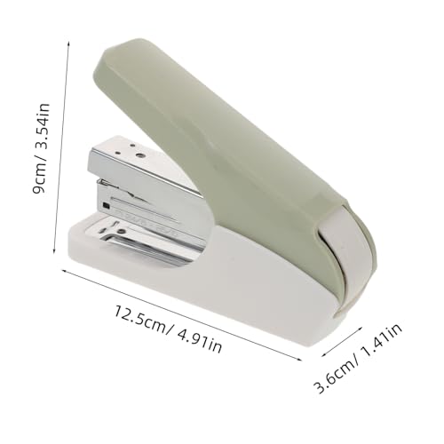 Gogogmee Desktop Hefter Einfingrig Leicht Bedient Kompakter Ergonomischer Handhefter Für Schule Büro Buchbindung Platzsparender Robuster Tischhefter Für Papierprojekte von Gogogmee