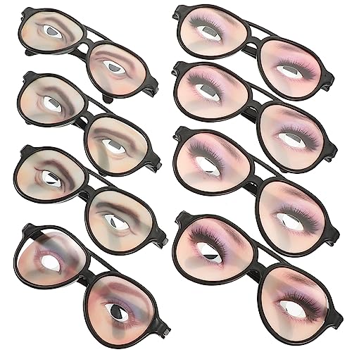 Gogogmee Disguise Brille 8 Stück Sonnenbrille Augapfel Falsche Augen Männer und Frauen Lustige Augapfel Sonnenbrille von Gogogmee