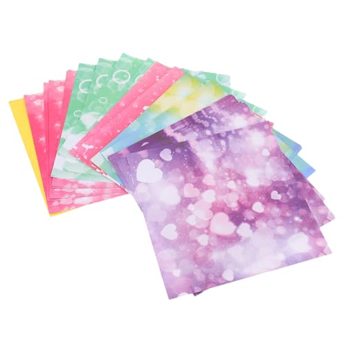 Gogogmee Doppelseitiges Origami Papier Buntes Quadratisches Bastelpapier mit Sternenhimmel Muster für DIY Kunstprojekte und Partydekoration Umweltfreundlich und Vielseitig Einsetzbar von Gogogmee
