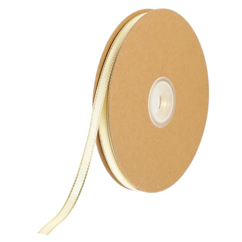 Gogogmee Doppelseitiges Satinband mit Goldenen Kanten Geschenkband Doppelseitiges Schleifenband zum Basteln Dekorieren Geschenkverpackung DIY Schleifen für Party und Weihnachten Cremeweiß Gogogmee Doppelseitiges Satinband mit Goldenen Kanten Geschenkband Doppelseitiges Schleifenband zum Basteln Dekorieren Geschenkverpackung DIY Schleifen für Party und Weihnachten Cremeweiß von Gogogmee