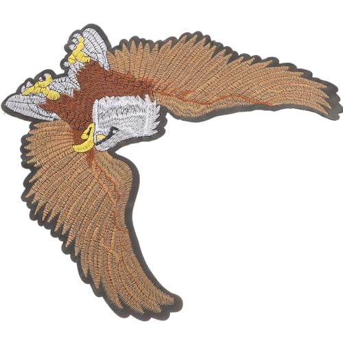 Gogogmee Eagle Design Gestickter Aufnäher für Kleidung Flicken zum Aufnähen für Jeans Jacken und Rucksäcke für DIY Modifikationen und Reparaturen Waschbar und Einfach Anzubringen von Gogogmee