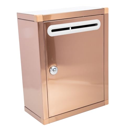 Gogogmee Edelstahl Briefkasten Wandmontage Sicherheitsverschluss Vorschlagsbox für Büro Werkstatt Schule Sammelbox für Beschwerden und Spenden Gogogmee Edelstahl Briefkasten Wandmontage Sicherheitsverschluss Vorschlagsbox für Büro Werkstatt Schule Sammelbox für Beschwerden und Spenden von Gogogmee