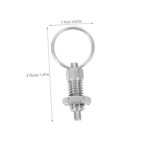 Gogogmee Edelstahl Federstecker mit Zugring Korrosionsbeständiger Federbolzen Einfache Montage Sicherer Halt für Anhängertore und Industrieanwendungen Vielseitiger Austausch für von Gogogmee