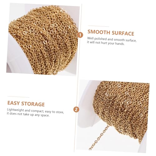 Gogogmee Edelstahl O ring Kette Gold DIY Schmuck Zubehör Glatte Oberfläche Vielseitig Zuschneidbar für Armband Halskette Taschenkette Handgefertigte Schmuckherstellung Gogogmee Edelstahl O ring Kette Gold DIY Schmuck Zubehör Glatte Oberfläche Vielseitig Zuschneidbar für Armband Halskette Taschenkette Handgefertigte Schmuckherstellung von Gogogmee