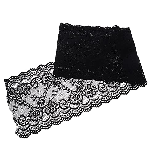 Gogogmee Elastisches Breites Spitzenband mit Floralem Muster Weiches Dehnbares Spitzenstoff Band für DIY Nähen Kleidung Geschenkdekoration Vielseitig Verwendbares Spitzen Trim Gogogmee Elastisches Breites Spitzenband mit Floralem Muster Weiches Dehnbares Spitzenstoff Band für DIY Nähen Kleidung Geschenkdekoration Vielseitig Verwendbares Spitzen Trim von Gogogmee