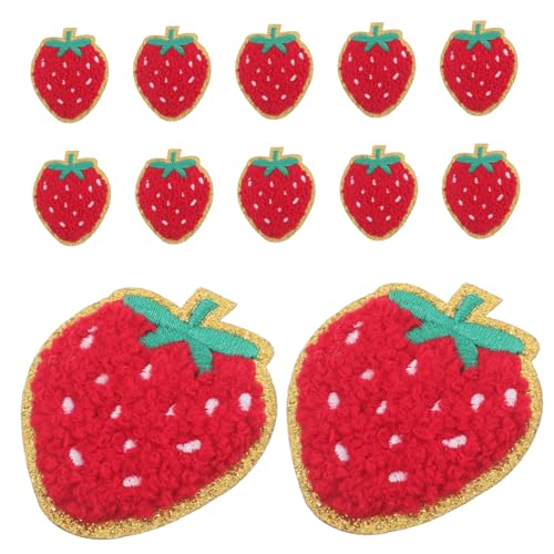 Gogogmee Erdbeer-aufnäher Zum Aufbügeln, 12 Stück: Bestickte Applikation Mit Früchten – Diy-dekoratives Zubehör Für Kleidung, Kleider, Hüte, Socken, Jeans Gogogmee Erdbeer-aufnäher Zum Aufbügeln, 12 Stück: Bestickte Applikation Mit Früchten – Diy-dekoratives Zubehör Für Kleidung, Kleider, Hüte, Socken, Jeans von Gogogmee